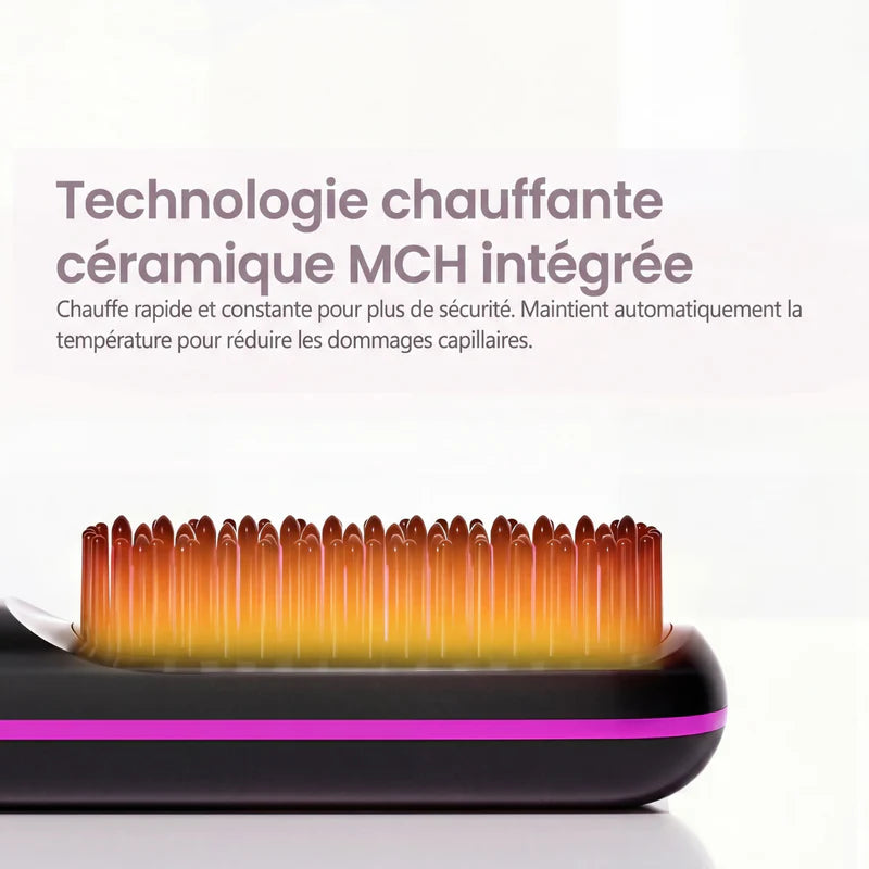 Brosse chauffante LissBrush pour Cheveux Courts