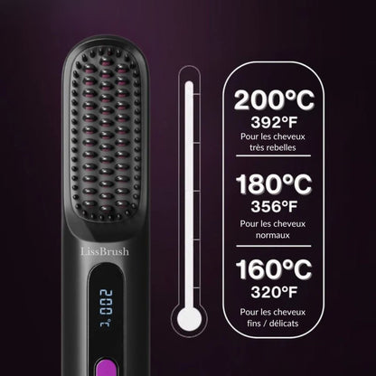 Brosse chauffante LissBrush pour Cheveux Courts